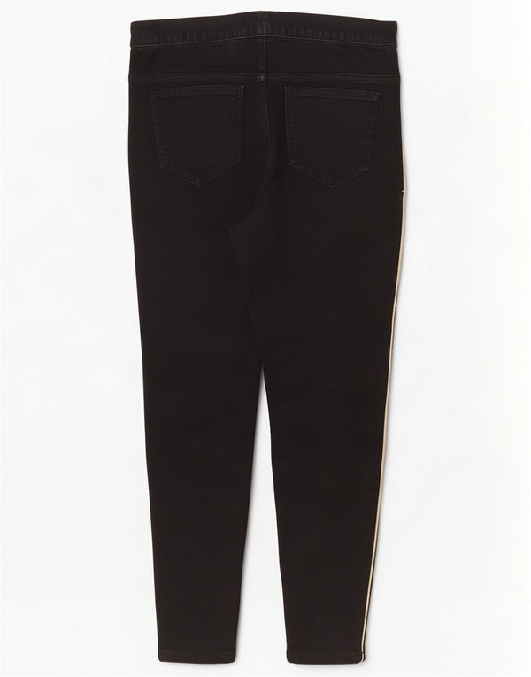 Marks & Spencer ženske crop jegging traperice UK 14 Large W32 L25 crni pamuk