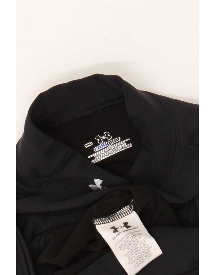 Ženska majica Under Armour Cold Gear s dugim rukavima UK 12, srednji crni najlon
