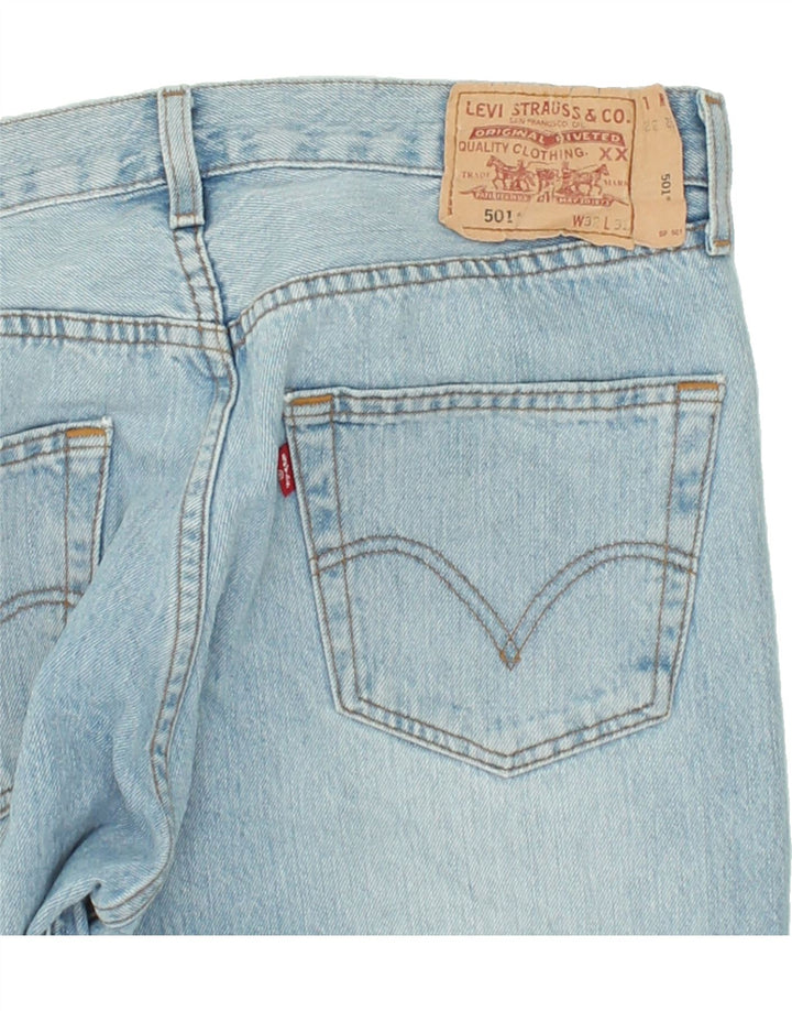 LEVI'S muške 501 ravne traperice W32 L32 plavi pamuk