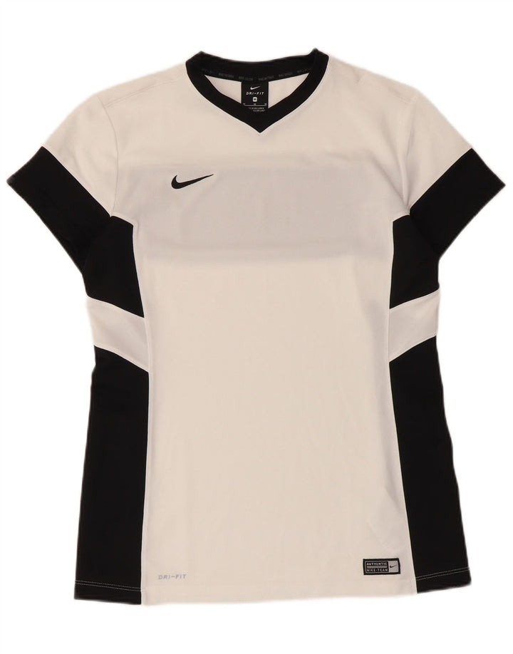 Nike Dri Fit T-Shirt Top srednje bijele boje od poliestera