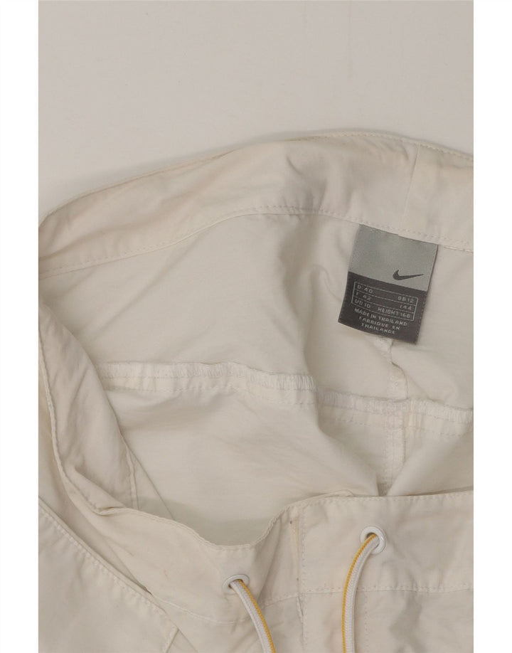 NIKE Ženske ležerne kratke hlače UK 12 srednje W32 bijele