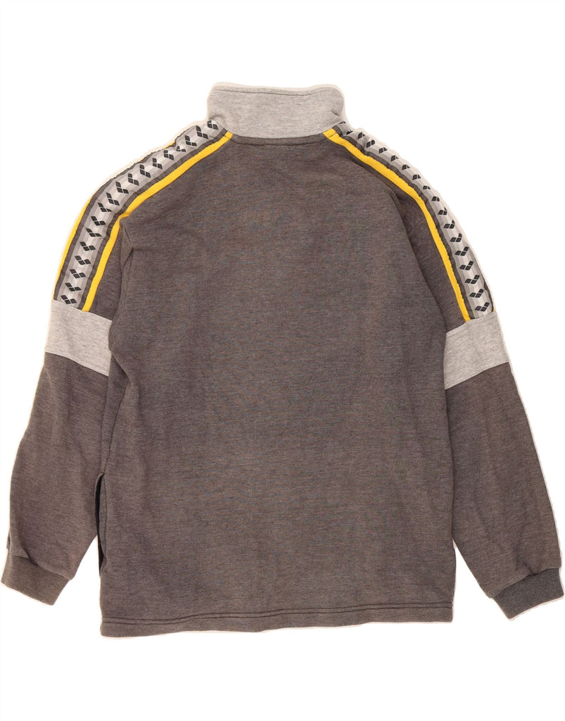 ARENA Mens Tracksuit Top Jacket Medium Grey Colourblock Vintage Arena and Second-Hand Arena from Messina Hembry 