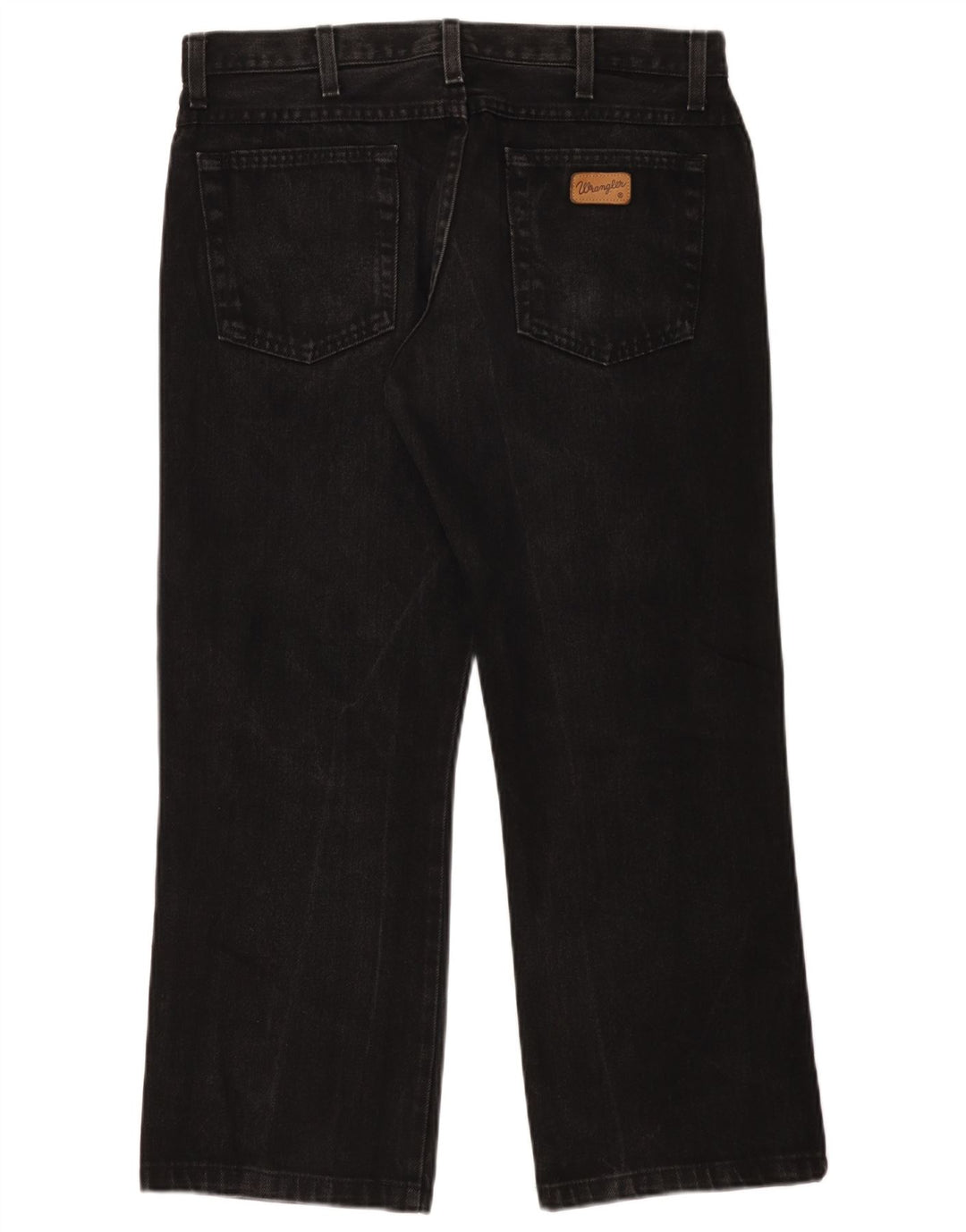 Muške traperice Wrangler Bootcut W34 L27 crni pamuk