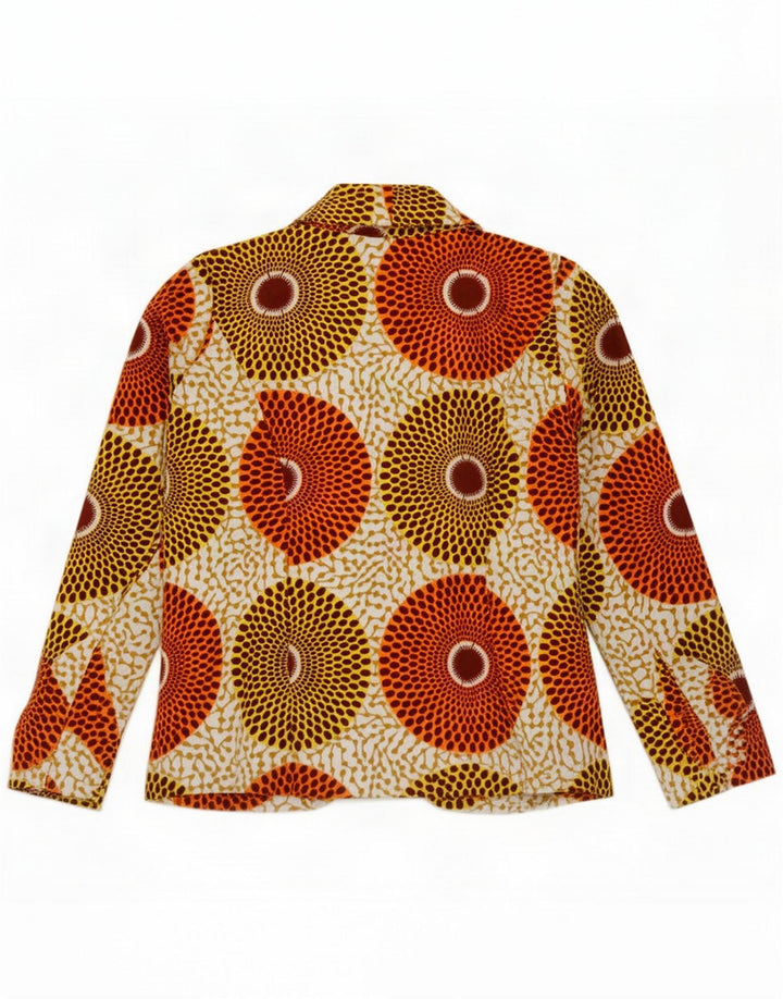 Vintage ženska otvorena jakna UK 8 Small Multicolored Geometric