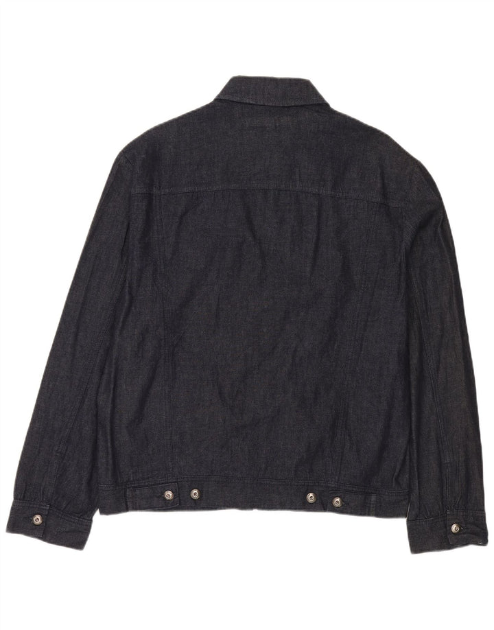 French Connection muška traper bomber jakna UK 40 Large tamnoplavi pamuk