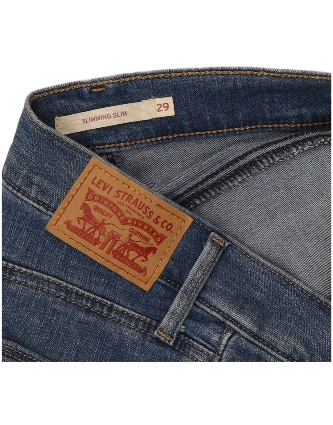 LEVI'S Ženske uske traperice za mršavljenje W29 L25 Plava