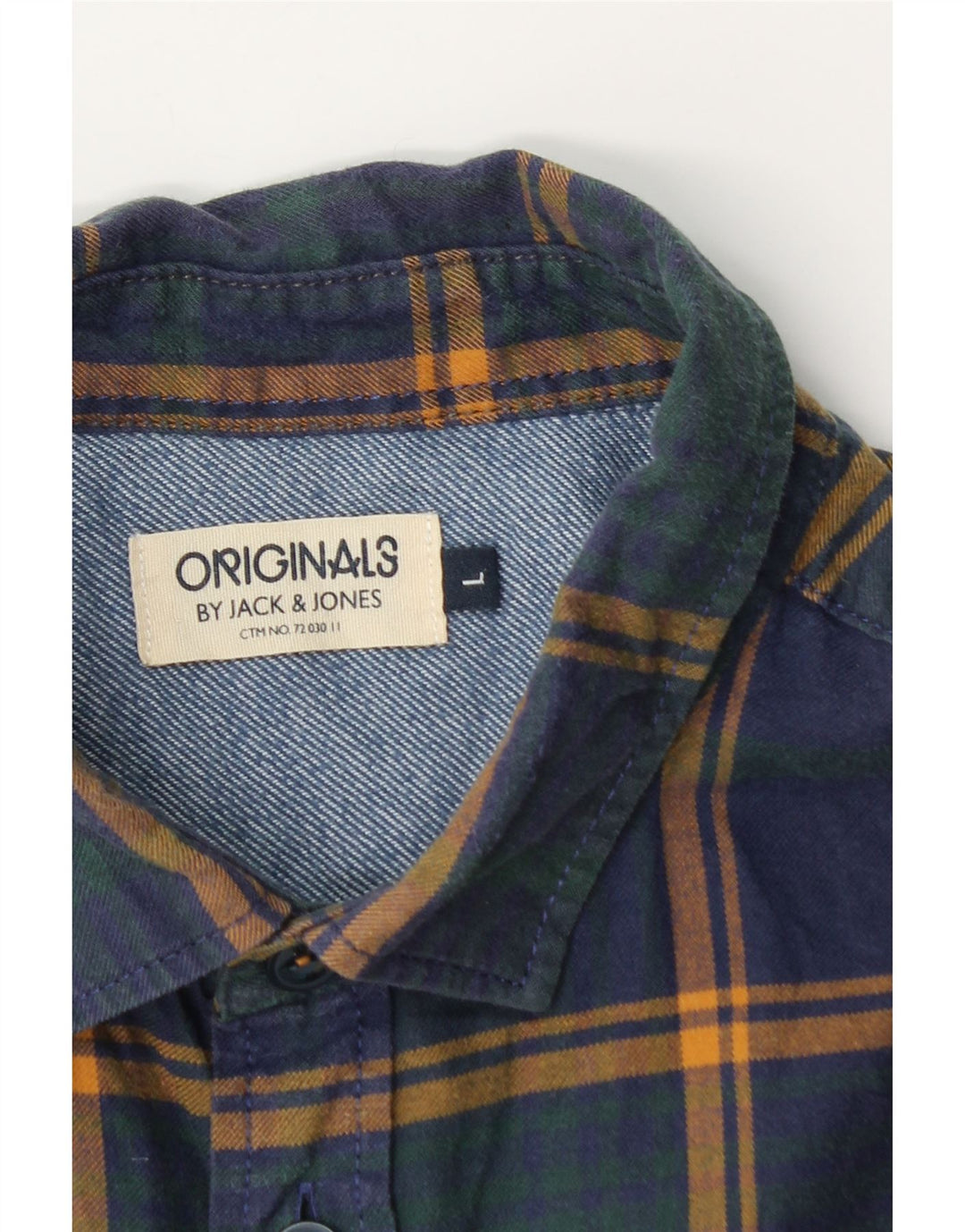 Jack & Jones muška flanelska košulja s velikim tamnoplavim karirama