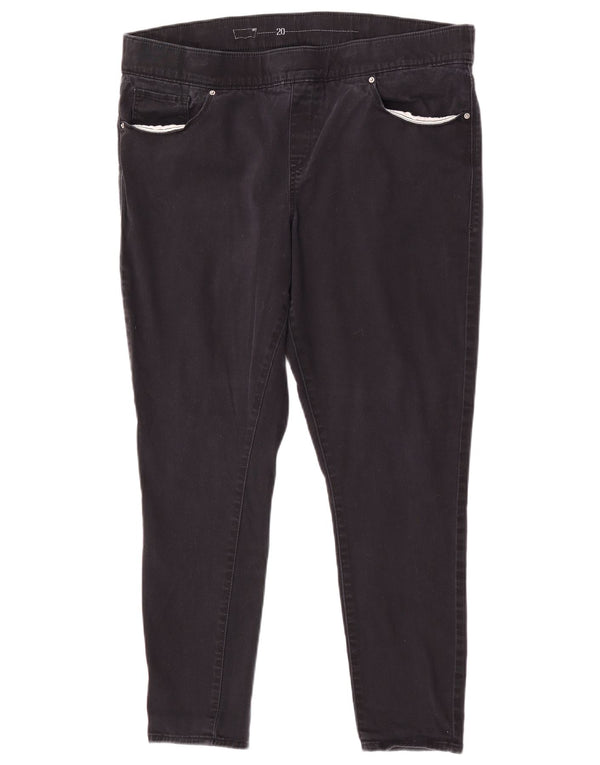 Levi's ženske uske ležerne hlače US 20 2XL W40 L28 crni pamuk