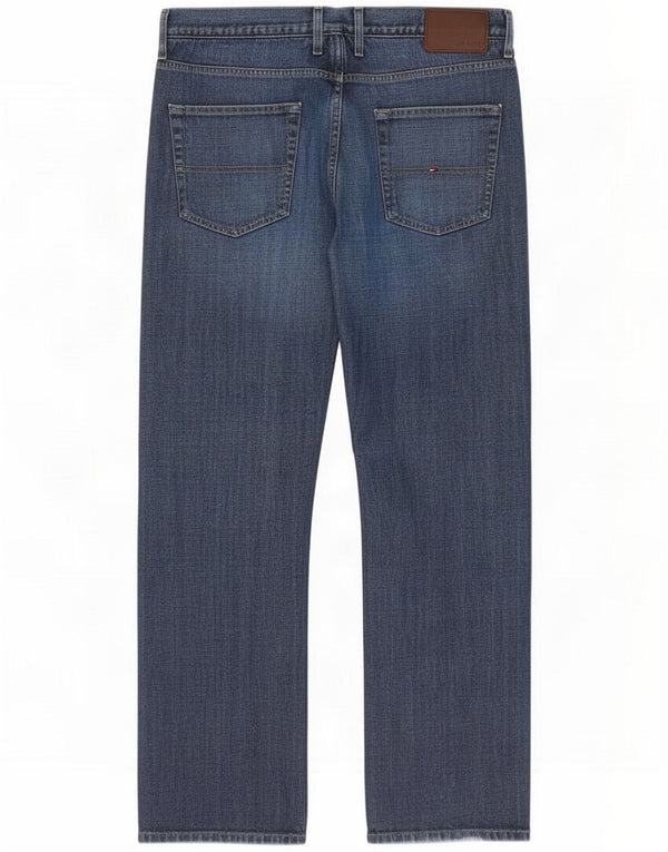 Tommy Hilfiger Mens Straight Jeans W38 L32 Blue Cotton