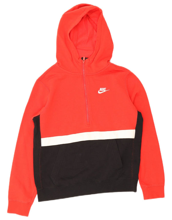 Nike majica s kapuljačom s patentnim izrezom za dječake 13-14 godina XL crvene boje