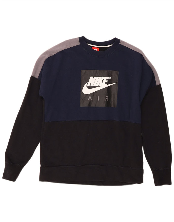 Nike muški džemper s grafičkim motivima srednje tamnoplave boje, pamuk
