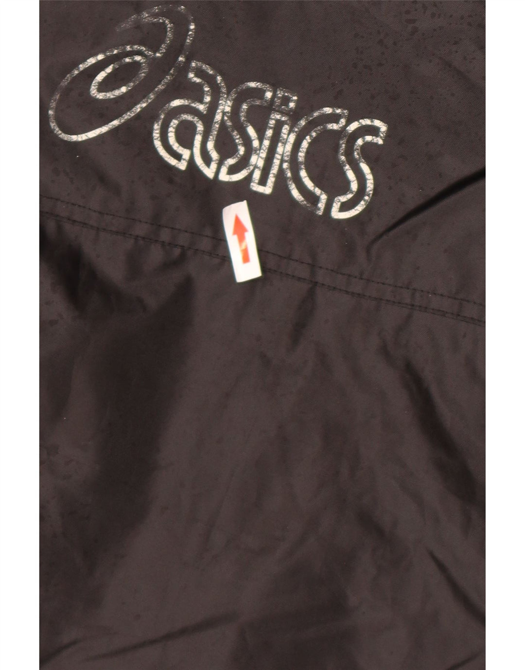 Asics muška grafička vjetrovka jakna UK 40 veliki crni poliester