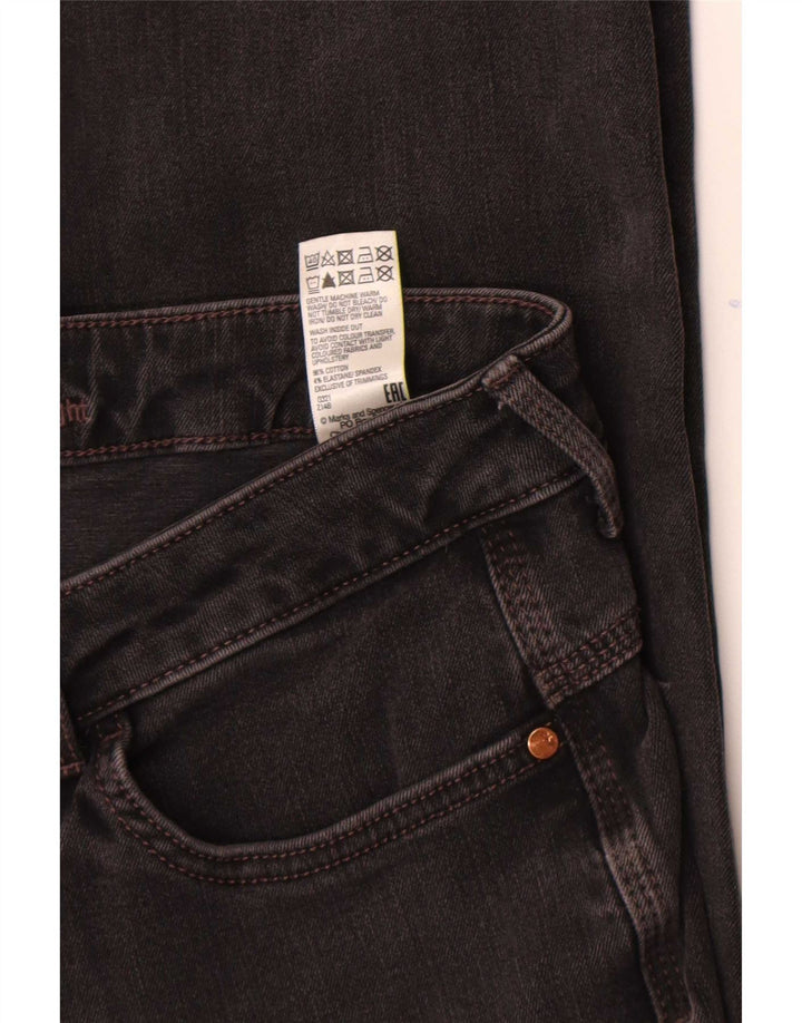 Marks & Spencer ženske uske traperice UK 12 srednje W30 L28 crni pamuk