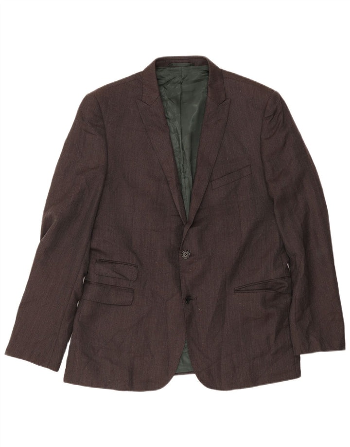 French Connection muška jakna s 2 gumba UK 42 XL siva vunena klasična