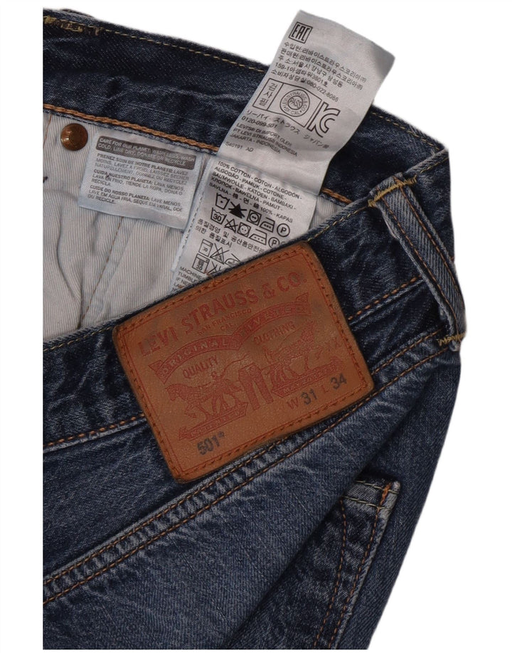 Levi's muške 501 ravne traperice W31 L34 plave