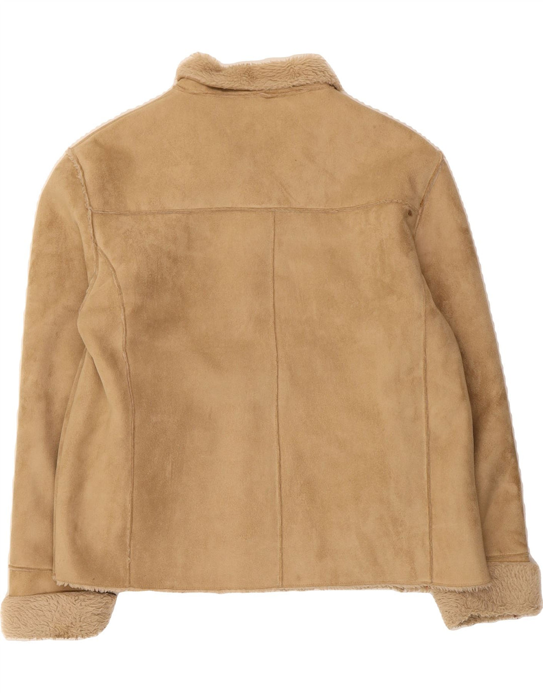 AVENUE Womens Sherpa Jacket UK 16 Large Beige Polyester Vintage Avenue and Second-Hand Avenue from Messina Hembry 