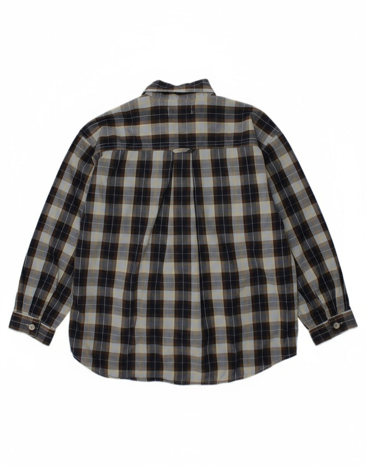 TIMBERLAND Boys Shirt 5-6 Years Blue Check Cotton