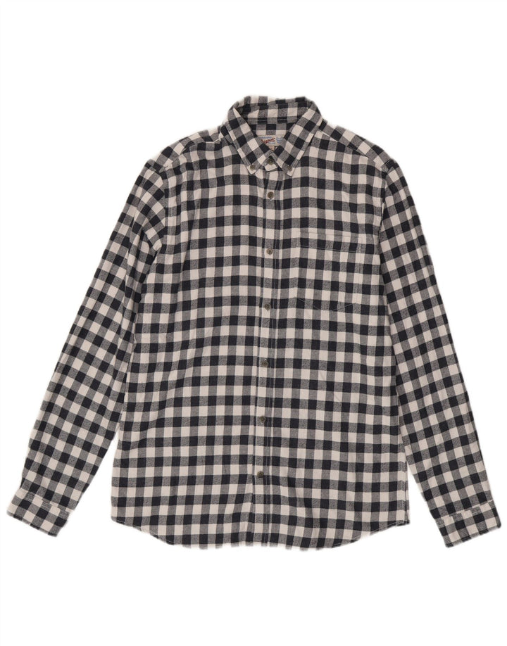 Jack & Jones muška flanelska košulja velika tamnoplava gingham pamuk