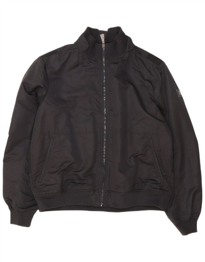 Muška bomber jakna Trussardi Jeans IT 58 4XL crni poliester