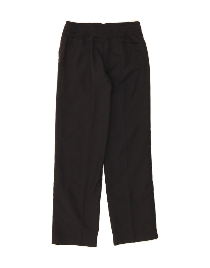 REEBOK Womens Straight Trousers XS W25 L29 Black Polyester Vintage Reebok and Second-Hand Reebok from Messina Hembry 