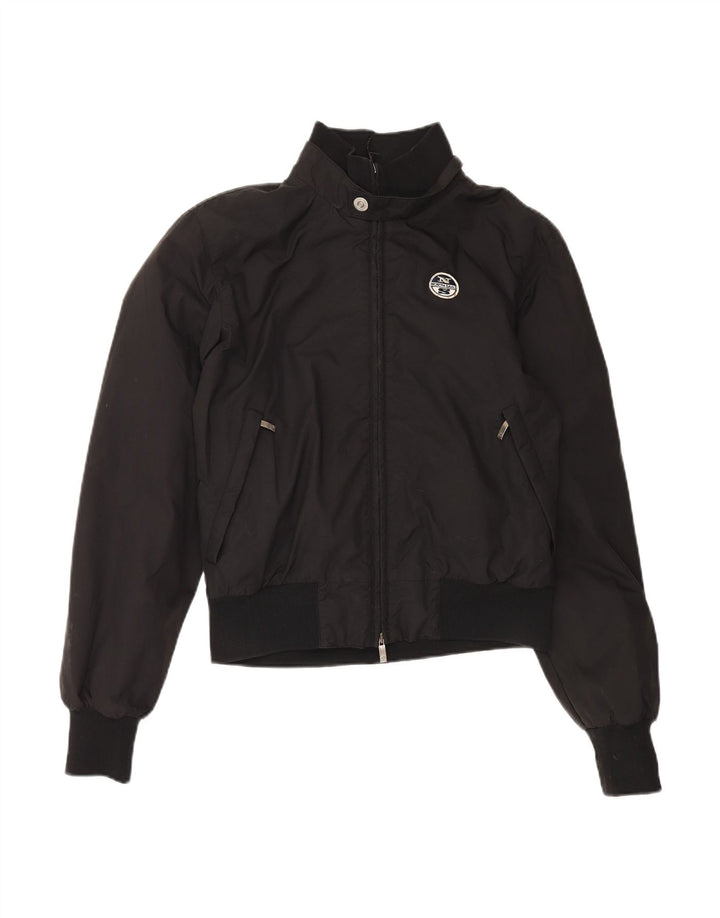 NORTH SAILS Mens Bomber Jacket UK 38 Medium Black Polyamide
