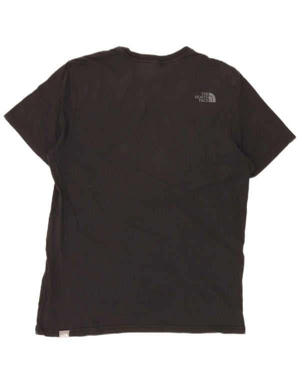 THE NORTH FACE Mens Graphic T-Shirt Top Large Black Cotton