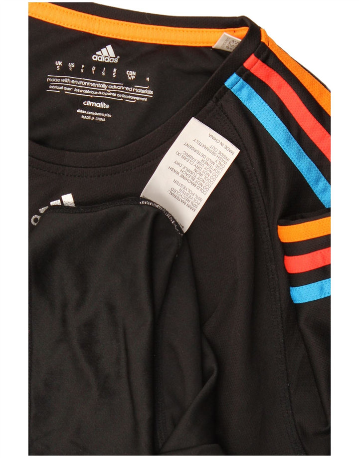Adidas muška majica Climalite, mali crni poliester u boji