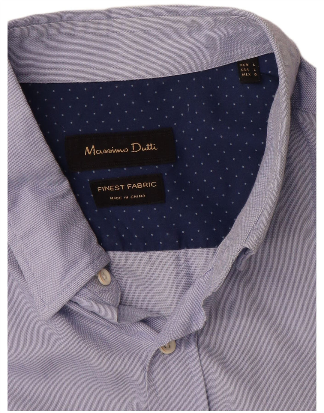 Massimo Dutti muška košulja velika plava pamuk