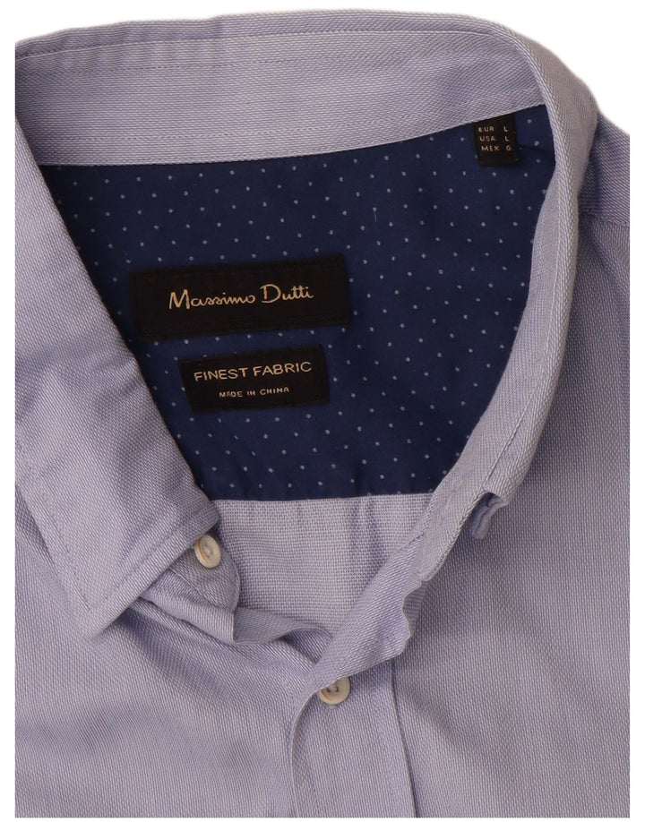 Massimo Dutti muška košulja velika plava pamuk