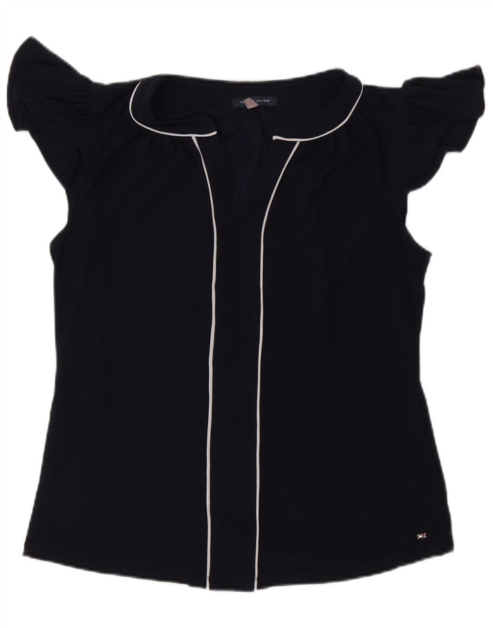 TOP Ženska bluza TOMMY HILFIGER UK 14 srednje tamnoplavi poliester