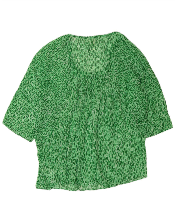 Michael Kors gornji dio ženske bluze UK 16 Large Green Argyle/Diamond poliester