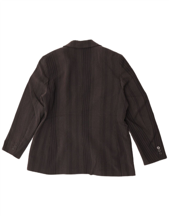 Marks & Spencer ženski sako sa 2 gumba UK 14 velike crne pruge