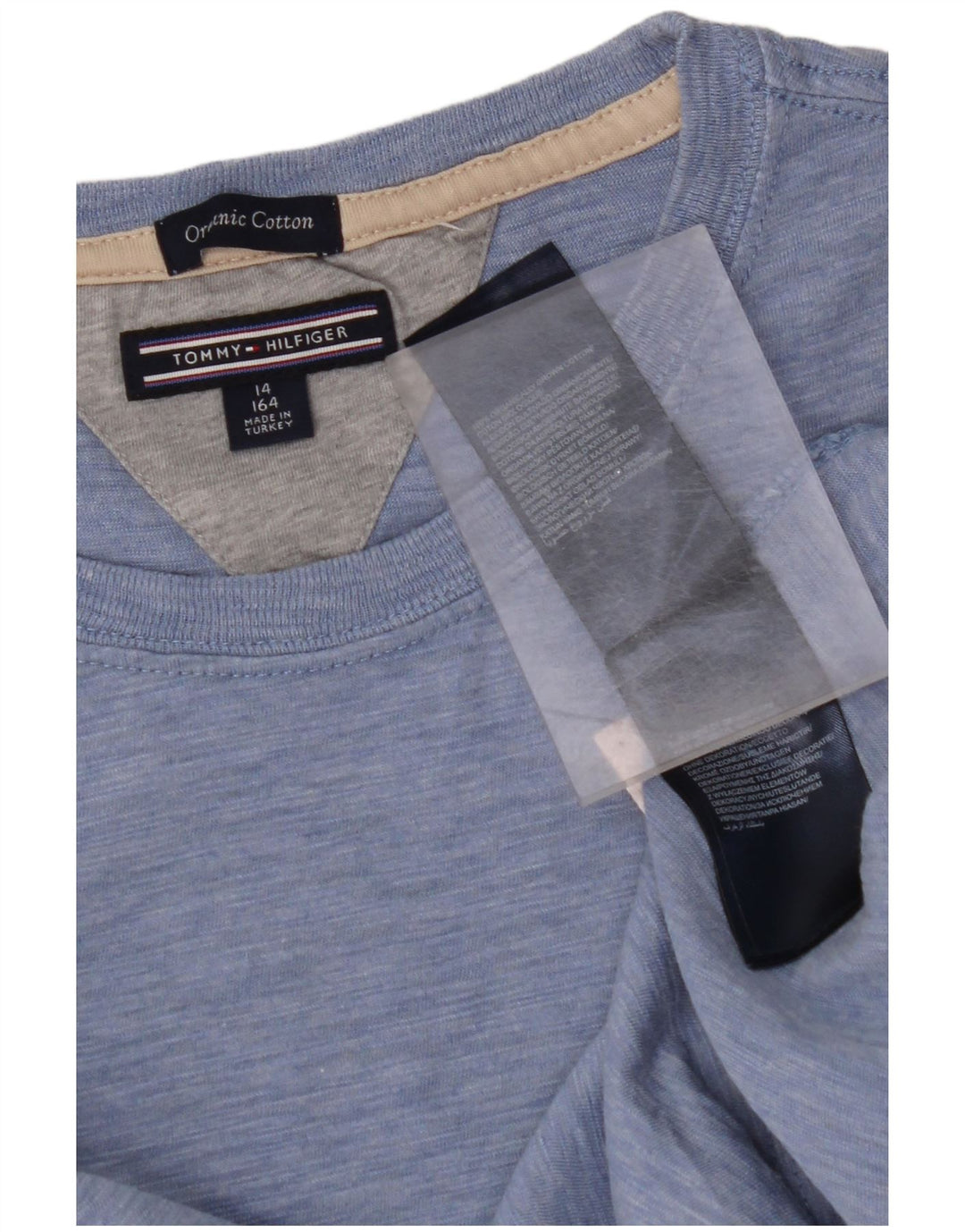 TOMMY HILFIGER Majica kratkih rukava za dječake 13-14 godina plavi flekasti pamuk