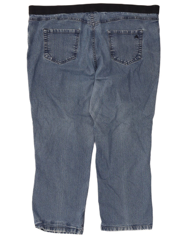 Marks & Spencer ženske široke traperice sa suženim trapericama Autograph UK 22 3XL W44 L27 Plava