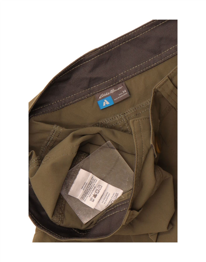 Eddie Bauer muške kargo kratke hlače W34 veliki kaki najlon