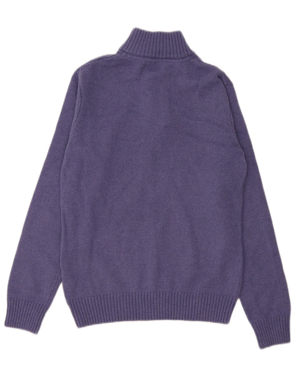 Crew Clothing Muški džemper s dugmadima i ovratnikom XS ljubičaste janjeće vune