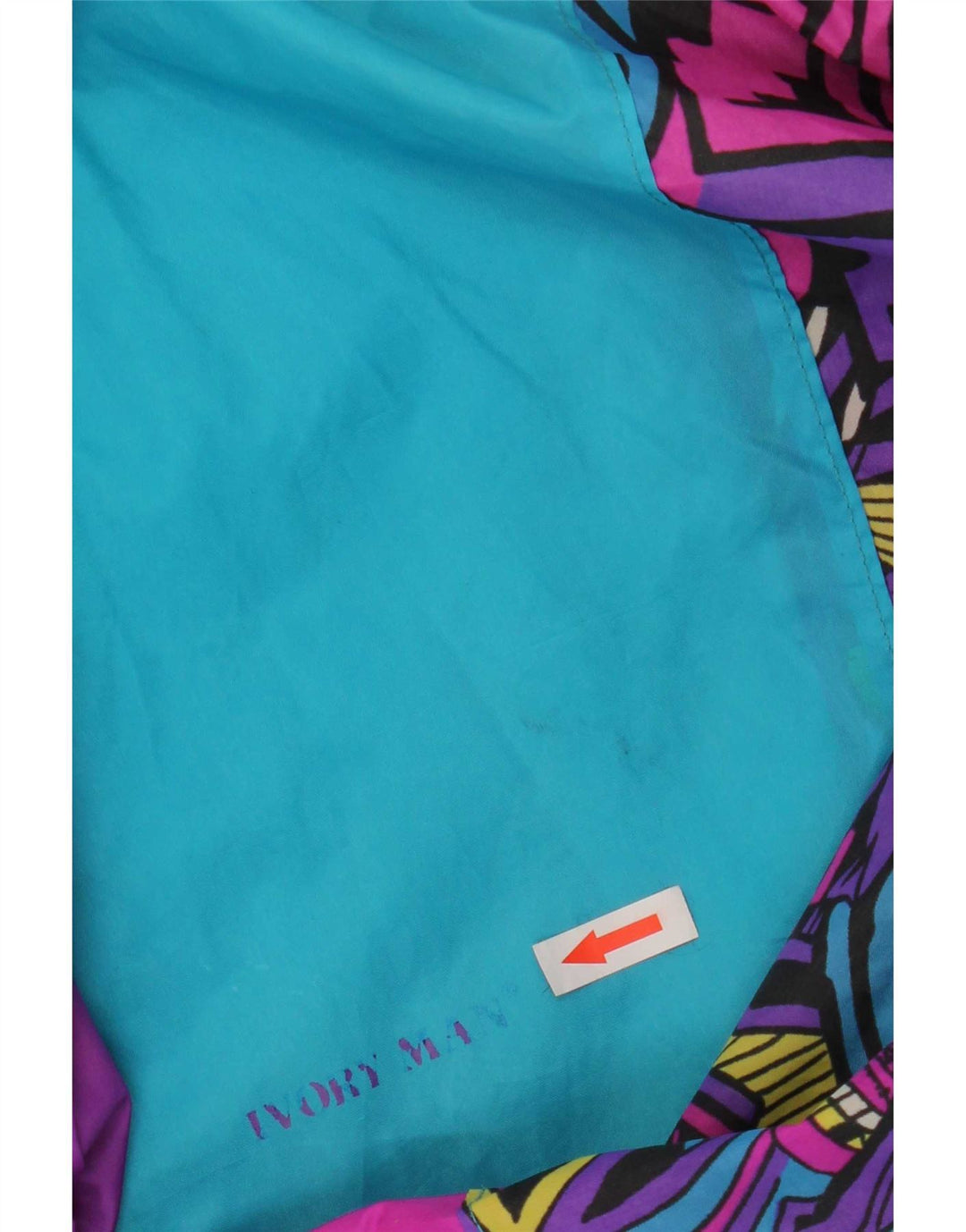 Vintage muški pulover kišna jakna UK 44 2XL ljubičasta poliamidna boja