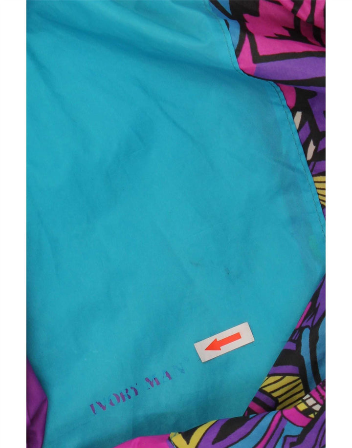 Vintage muški pulover kišna jakna UK 44 2XL ljubičasta poliamidna boja