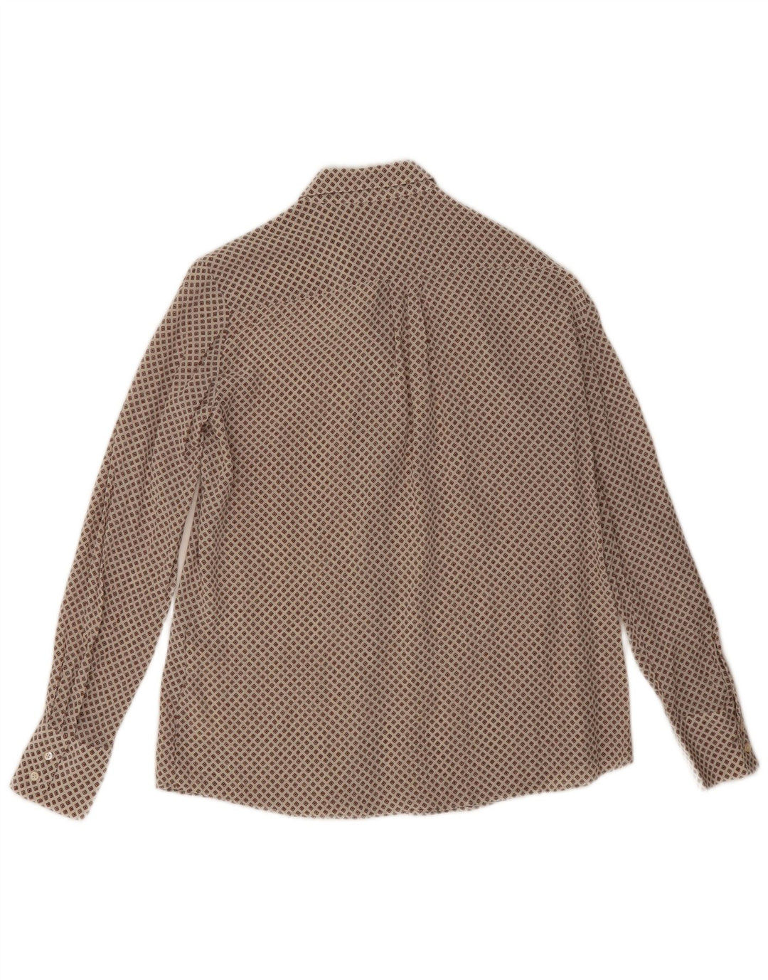 Ženska košulja Massimo Dutti EU 38 Mala bež geometrijska svila