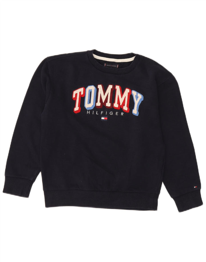 TOMMY HILFIGER Džemper s trenirkom s motivima za dječake 11-12 godina, tamnoplavi pamuk
