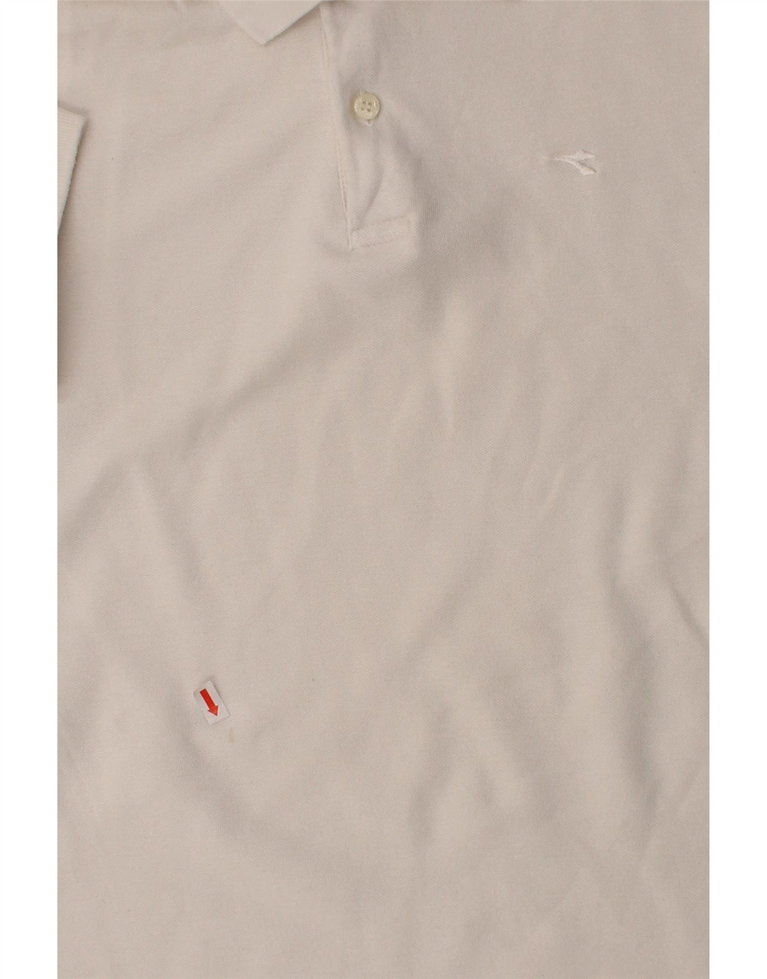 DIADORA Mens Polo Shirt IT 48 Medium White Cotton Vintage Diadora and Second-Hand Diadora from Messina Hembry 