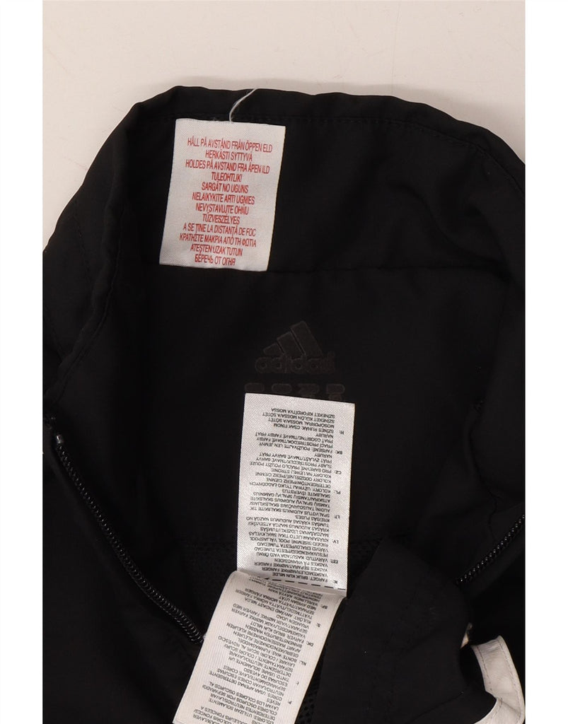 ADIDAS Boys Tracksuit Top Jacket 11-12 Years Black Colourblock Polyester Vintage Adidas and Second-Hand Adidas from Messina Hembry 