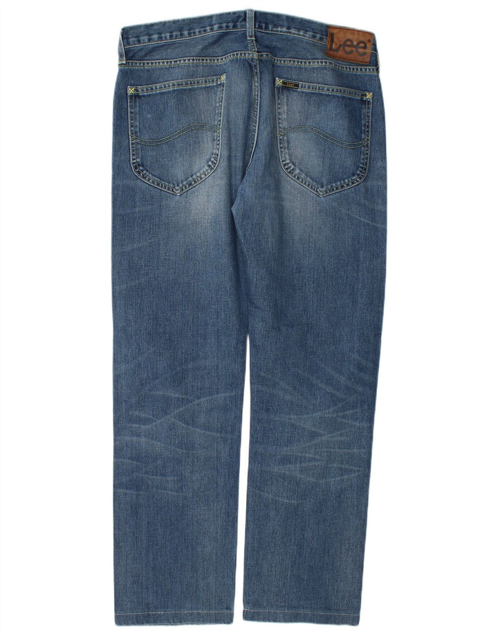 Lee Mens Blake Straight Jeans W34 L30 Plavi pamuk