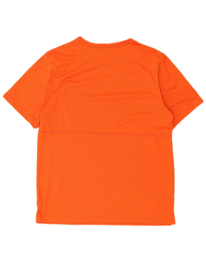 Nike Dri Fit Graphic T-Shirt Top srednje narančasti poliester
