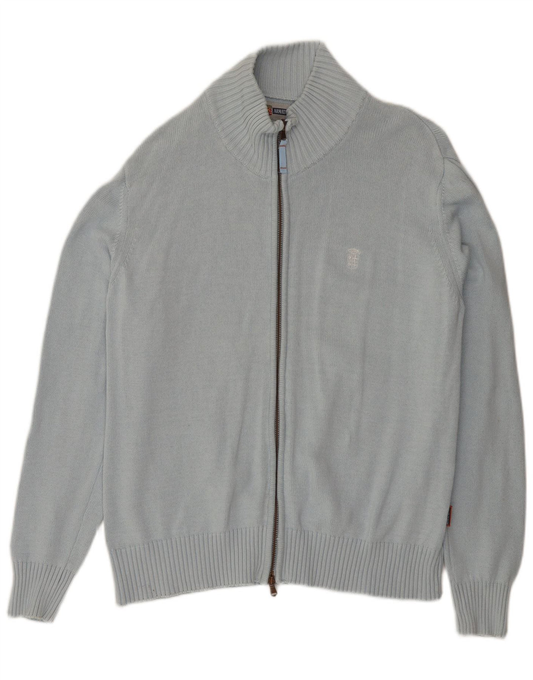 ARMATA DI MARE Muški kardigan pulover srednje plave boje pamuka