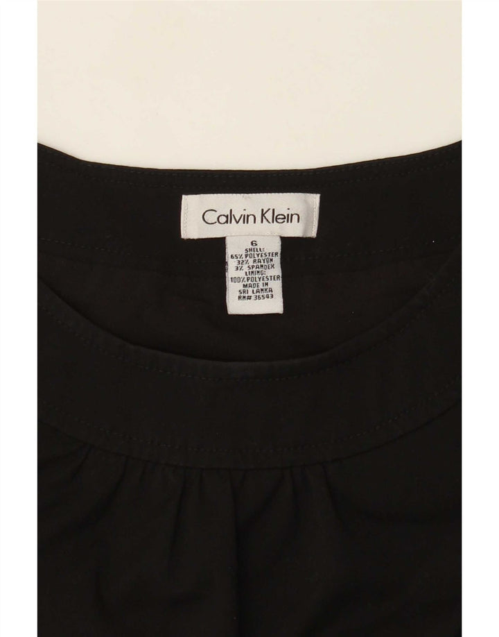 Calvin Klein ženska plašt haljina bez rukava US 6 Srednji crni poliester