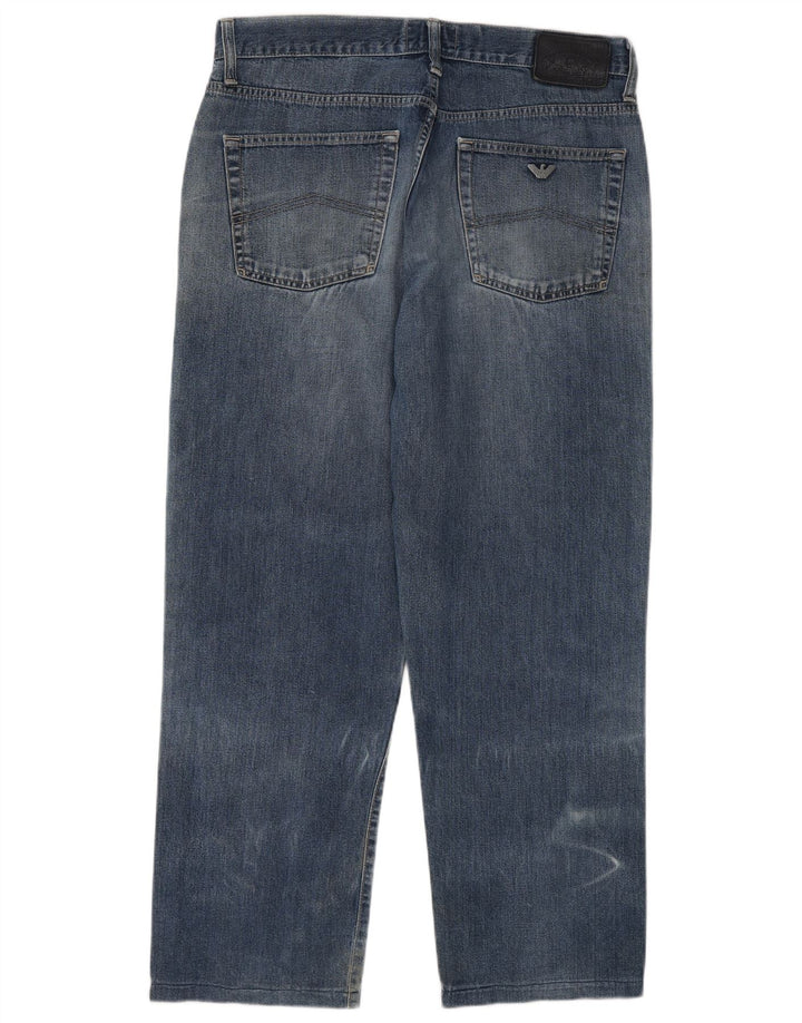 Armani Jeans muške ravne traperice W36 L28 plave