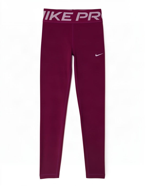 Nike Girls Dri Fit Graphic Leggings 10-11 Years Medium Purple Poliester