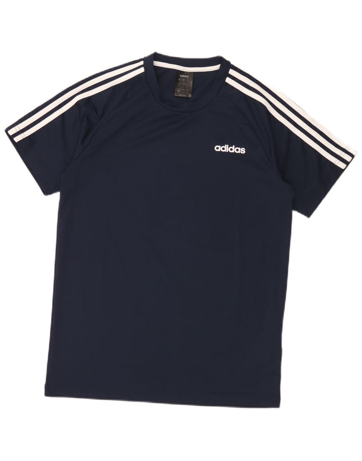 Adidas muška majica Climalite, mali tamnoplavi poliester