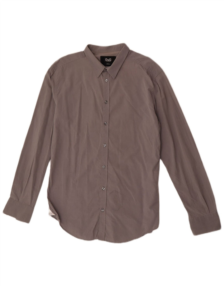 Dolce & Gabbana muška tanka košulja IT 52 Large Grey Cotton